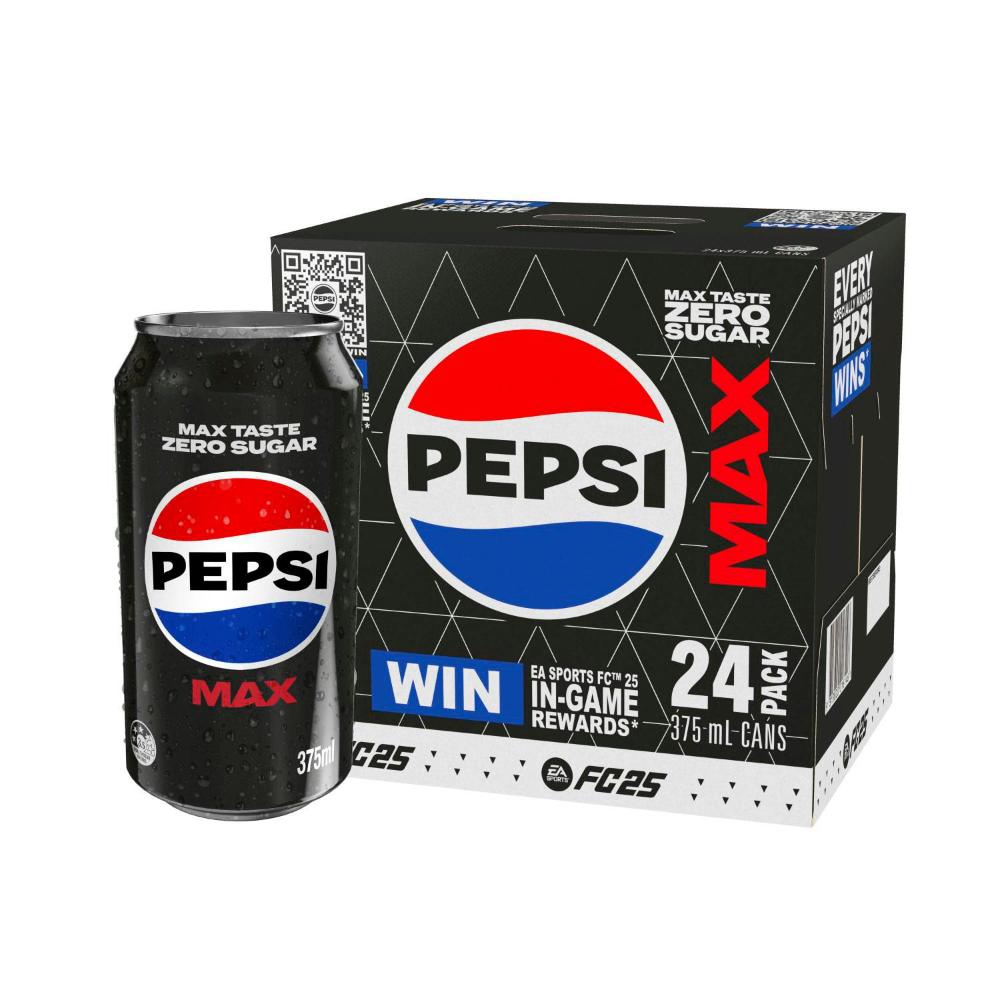 Schweppes Pepsi Max Multipack Cans 375mL 24pk 9313820016146 EBay