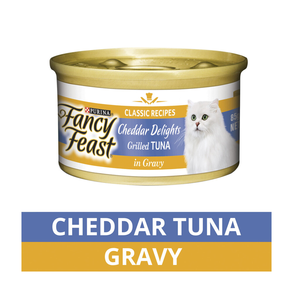 Fancy Feast Delights Tuna & Cheddar Canned Cat Food 85 gram eBay