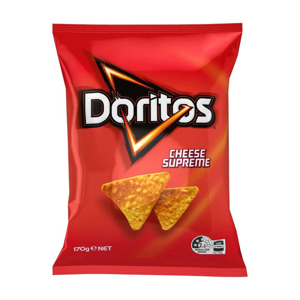 Doritos Cheese Supreme Corn Chips 170g 19310015241922 eBay