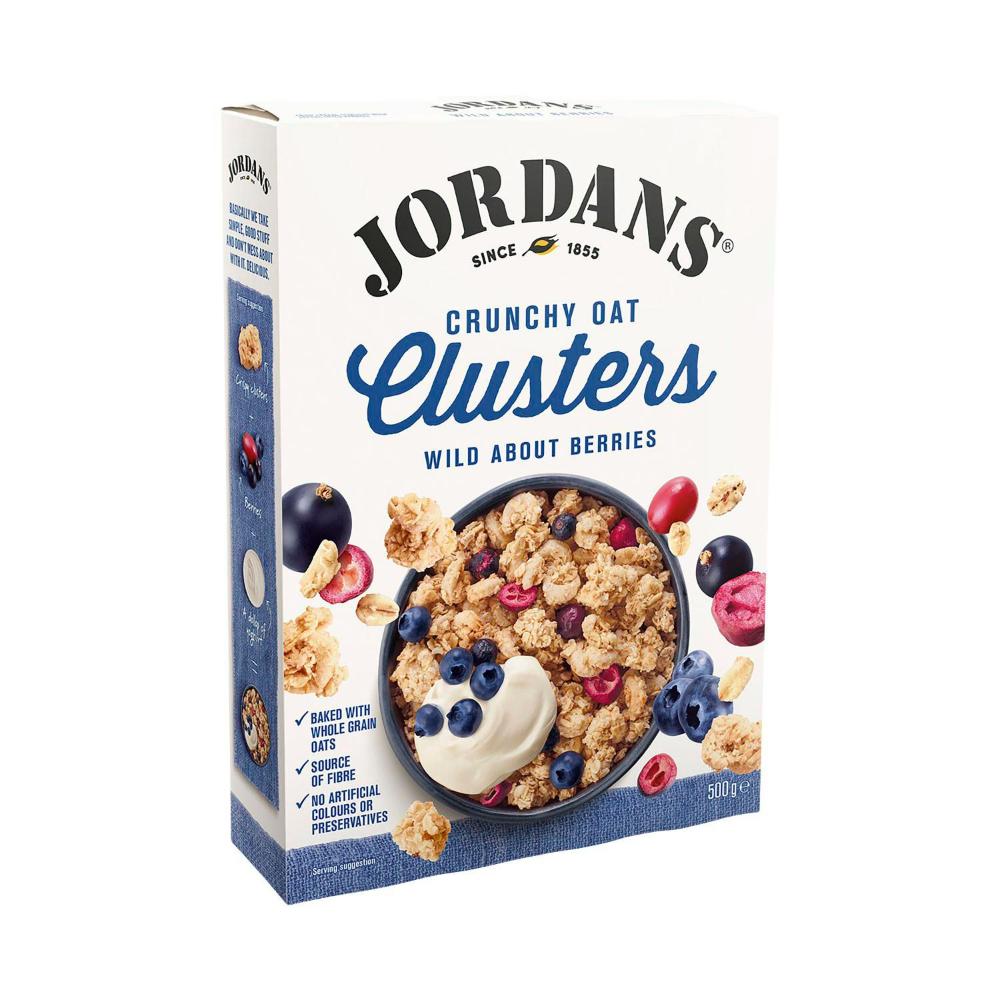 Jordans Crispy Oat Clusters Wild About Berries Cereal 500g