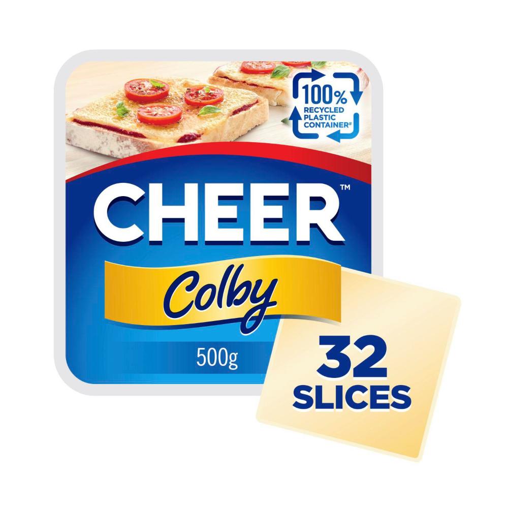 Cheer Colby Cheese Slices 500g | eBay