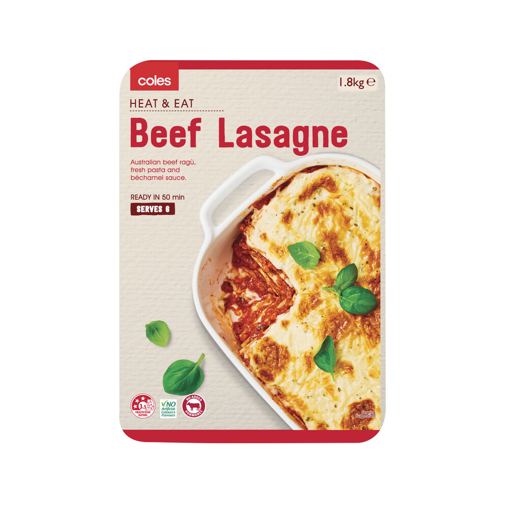 is coles beef lasagne halal
