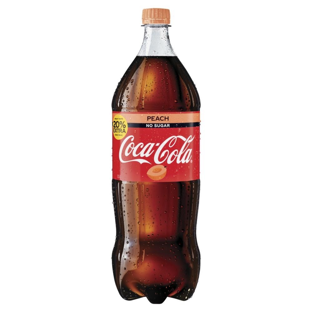 Coca-Cola Peach Flavour No Sugar Coke 1.5 litre 9300675087360 | eBay