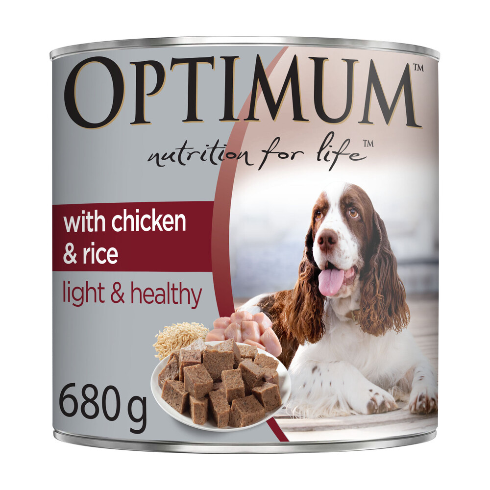 Optimum Light & Healthy With Chicken & Rice Wet Dog Food