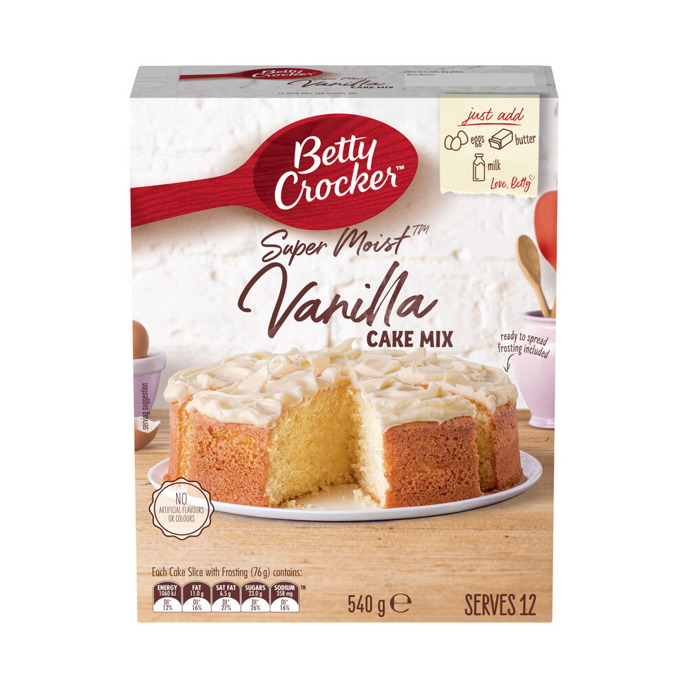 Betty Crocker Vanilla Cake Mix 540g eBay Betty Crocker Vanilla Cake Mix 540g eBay