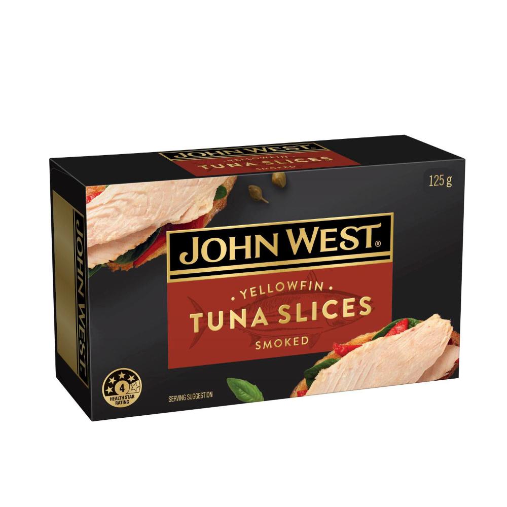 John West Smoked Tuna Slices 125g 19300462107339 eBay