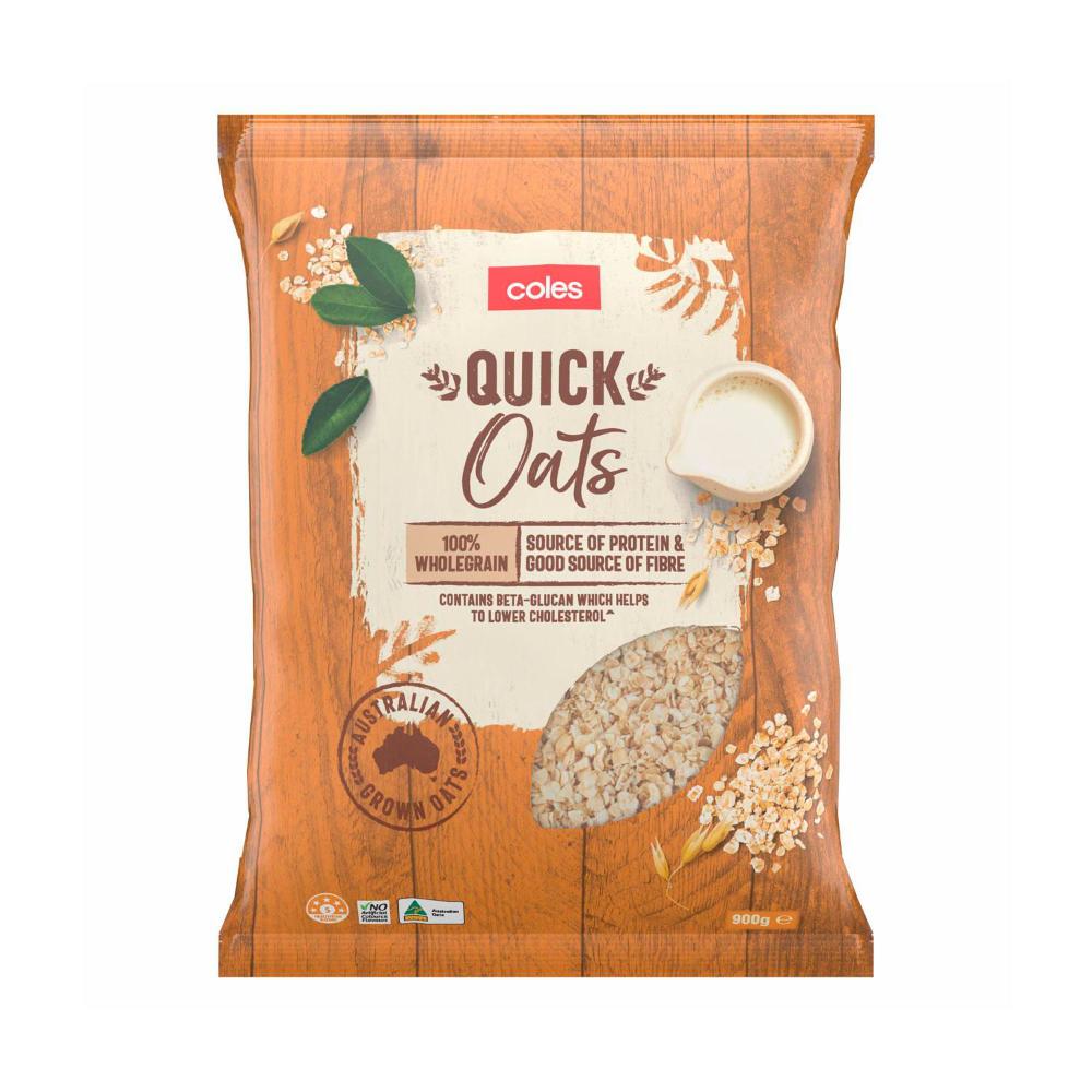 NEW Coles Healthy No Artificial Colours & Flavours Breakfast Quick Oats