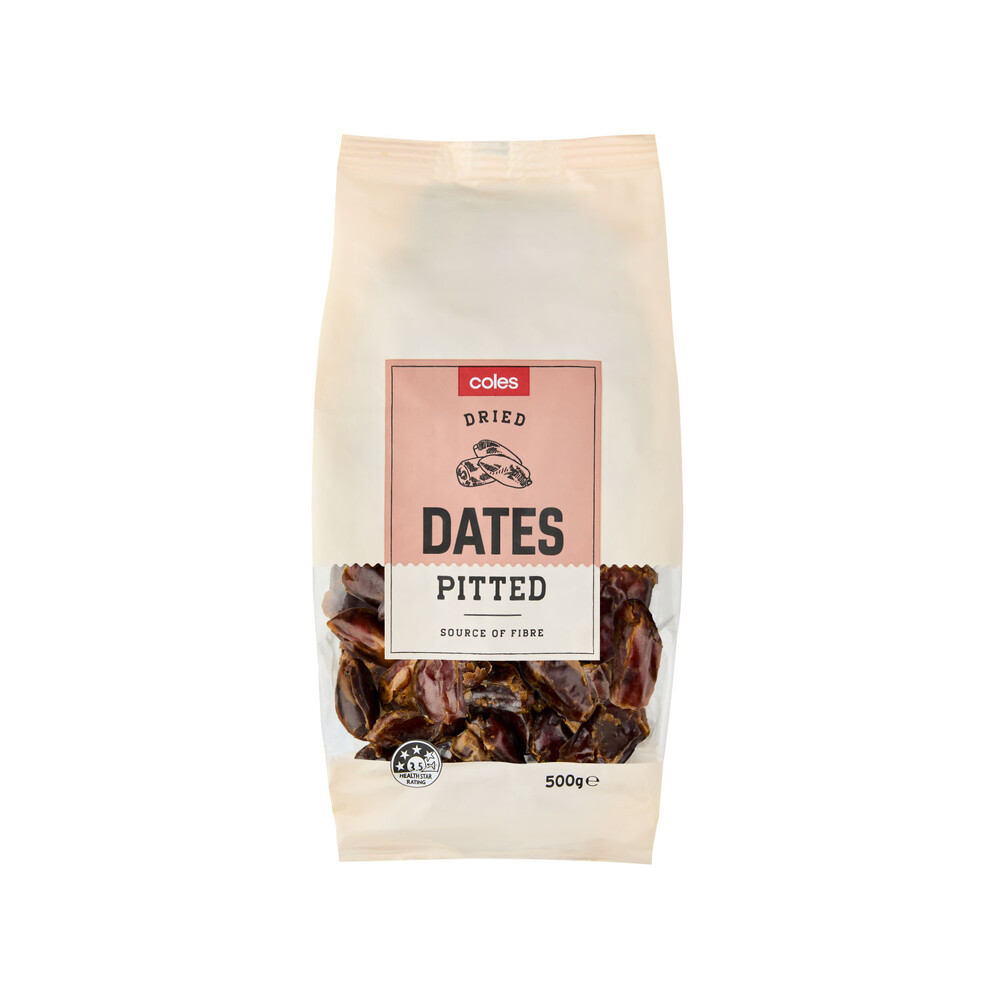 Coles Dried Pitted Dates 500g 19310645178865 eBay