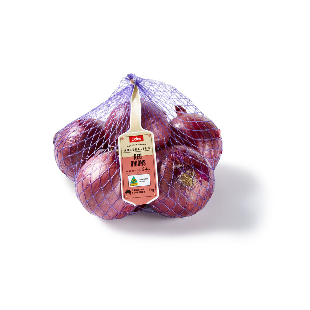 Coles Red Onions Prepacked 1kg eBay