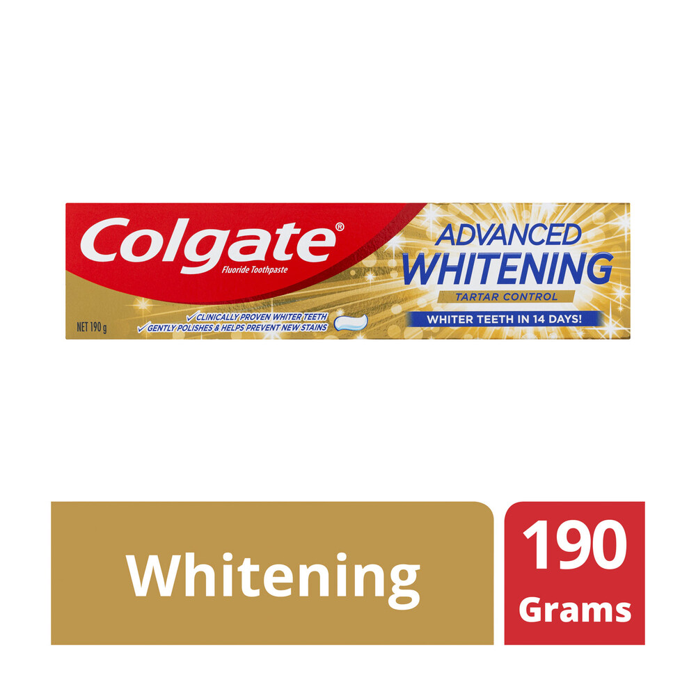 Colgate Whitening & Tartar Control Toothpaste 190g 18850006327941 eBay