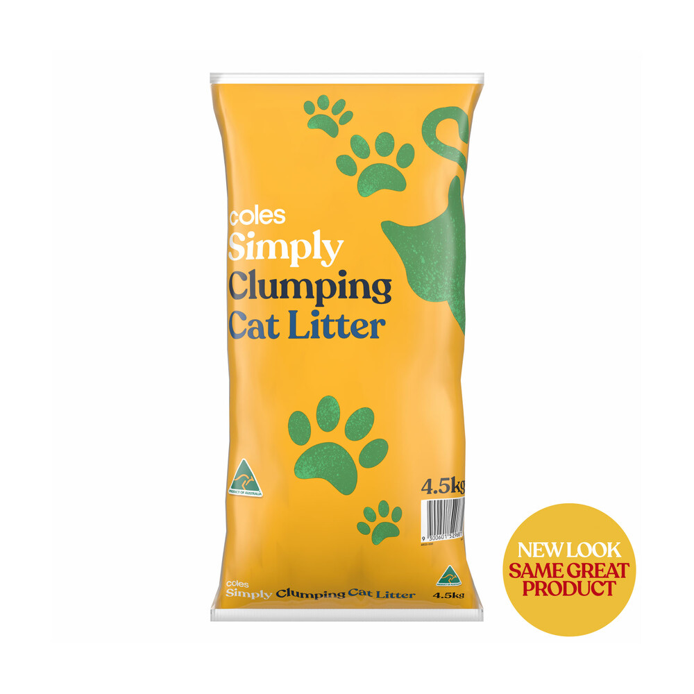 Coles Product of Australia Hygienic Absorbing Clumping Cat Litter Bag 4