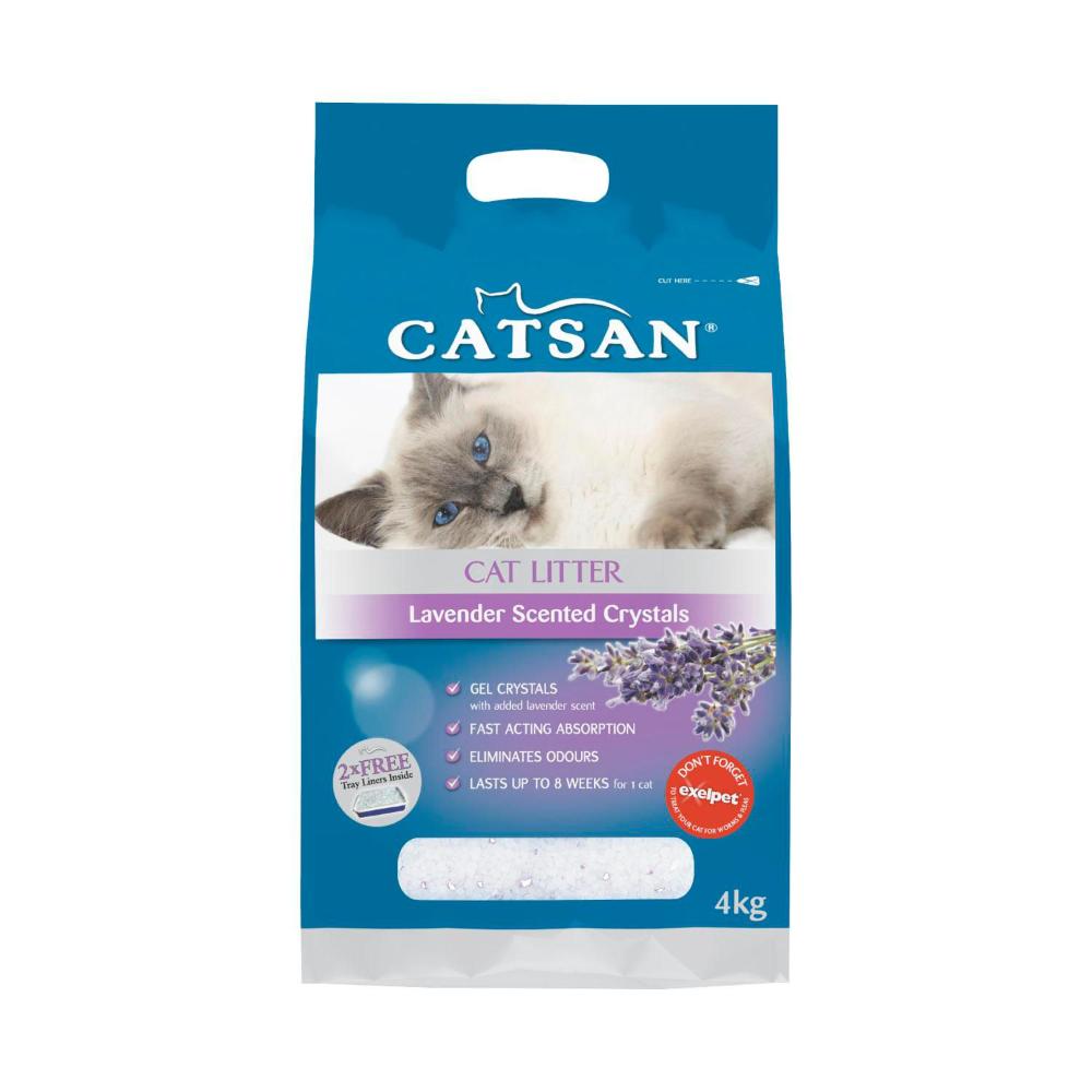 Catsan Crystals Lavender Cat Litter 4kg 19334214024643 eBay