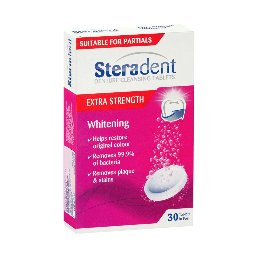 Steradent Denture Cleaner Tablets Extra Strength 30pk 19300631666766 eBay